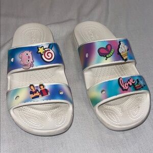 Crocs Solarized Sandal M-5 W-7 Colorful Kids Slide Sandals